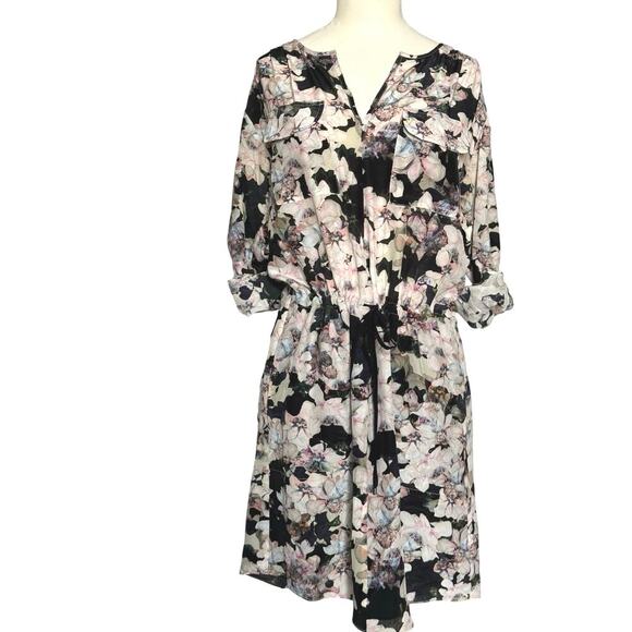 NEW Rebecca Taylor Silk Dress Floral Size 4 Pockets - Picture 1 of 9